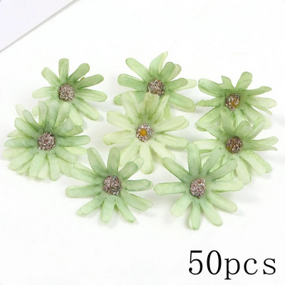 Capete de flori artificiale de trandafir verde, flori false de mătase pentru decorarea interioară, nuntă, decorare, bricolaj, coroană, accesoriu cadou