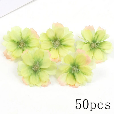 Capete de flori artificiale de trandafir verde, flori false de mătase pentru decorarea interioară, nuntă, decorare, bricolaj, coroană, accesoriu cadou