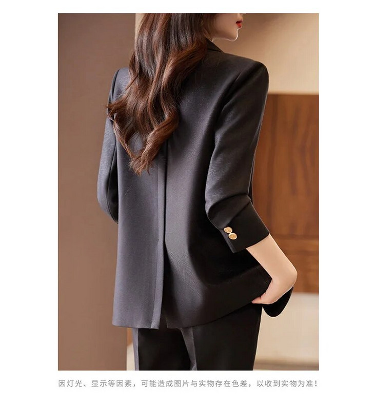 Ženska odijela Jesen 2023. Novo ležerno zeleno plavo kaki crni uski sako + kompleti hlača Svečana radna odjeća za uredske dame Poslovno odijelo