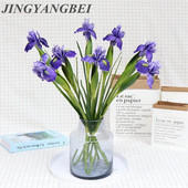 58cm PU Īrijas mākslīgie ziedi True Touch Alises īrisa zieds Mājas dekors Kāzu DIY dekors Viltus zieds