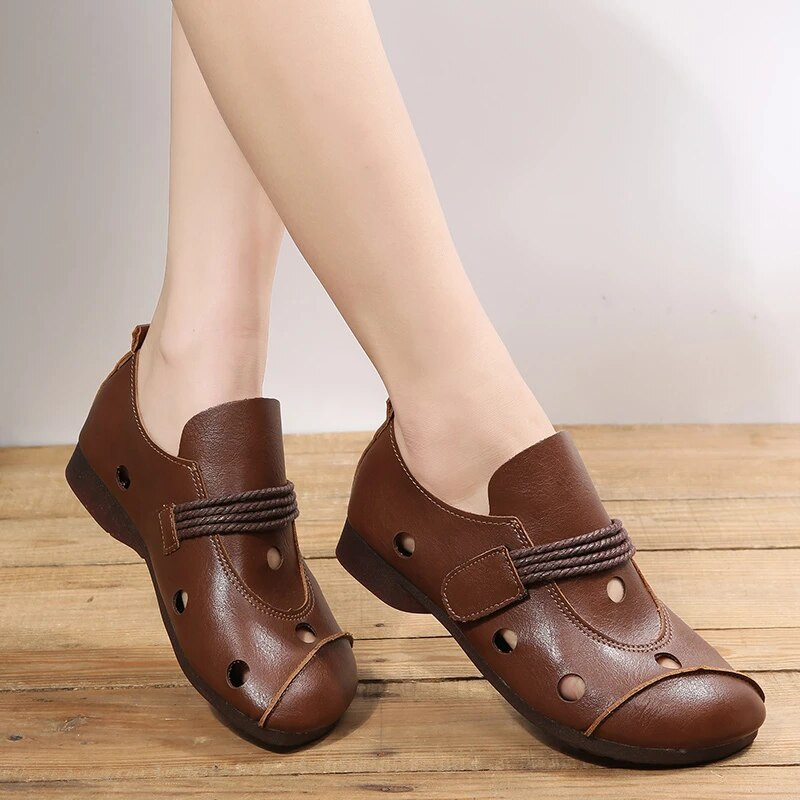 Novopristigle retro ženske ravne cipele Modne ženske jesenske cipele s okruglim prstima Botas cipele s niskim petama Ženske cipele od pu kože