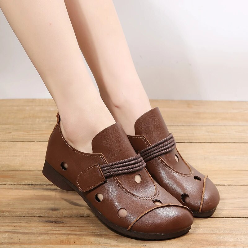 Novopristigle retro ženske ravne cipele Modne ženske jesenske cipele s okruglim prstima Botas cipele s niskim petama Ženske cipele od pu kože