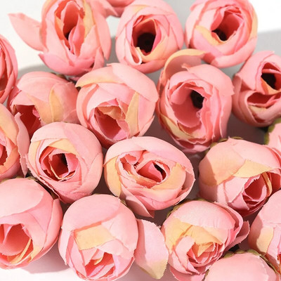 10 komada 3 CM novi umjetni cvijet Svilena glava ruže za svatove Dekoracija doma DIY vijenac spomenar Poklon kutija Craft Lažni cvijet