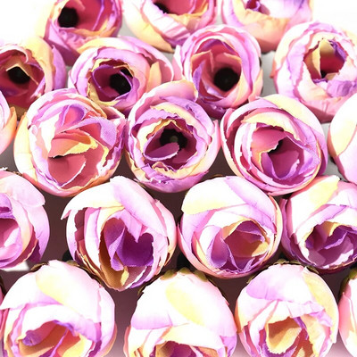 10 komada 3 CM novi umjetni cvijet Svilena glava ruže za svatove Dekoracija doma DIY vijenac spomenar Poklon kutija Craft Lažni cvijet