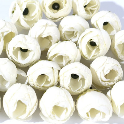 10 komada 3 CM novi umjetni cvijet Svilena glava ruže za svatove Dekoracija doma DIY vijenac spomenar Poklon kutija Craft Lažni cvijet