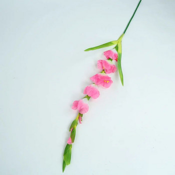 8 κεφάλια Iris gladiolus Long Branch τεχνητά λουλούδια από μετάξι για διακόσμηση γραφείου σπιτιού Αίθουσα γάμου ψεύτικα λουλούδια