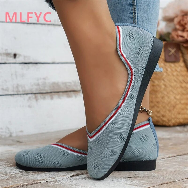 Ljeto 2023. Nove, ležerne, svestrane, jednostruke cipele s velikim ravnim potplatom za vanjsku trgovinu Ženske ležerne cipele s plitkim ustima Ženske cipele