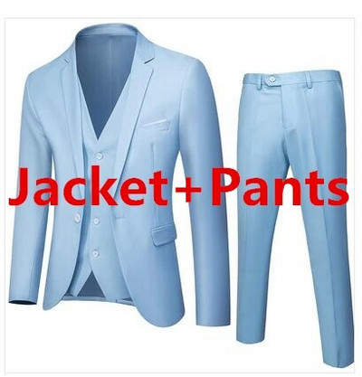 2023. gada jauns, slaids vīriešu uzvalka 2 daļīgs komplekts (jaka + bikses) kāzu ballīšu vīriešu mētelis ar biksēm zils balts melns pelēks violets