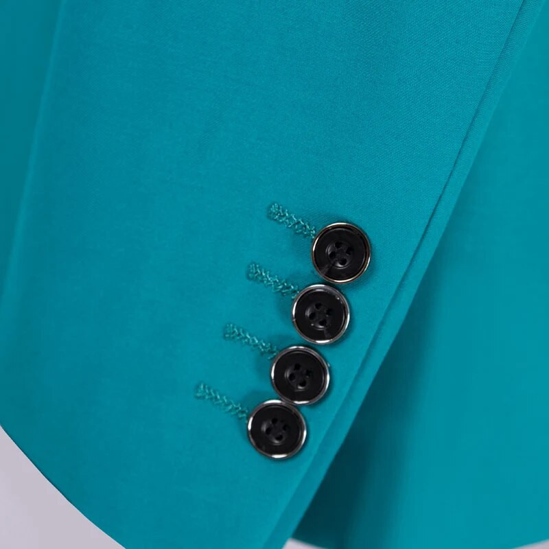 2023. gada jauns, slaids vīriešu uzvalka 2 daļīgs komplekts (jaka + bikses) kāzu ballīšu vīriešu mētelis ar biksēm zils balts melns pelēks violets