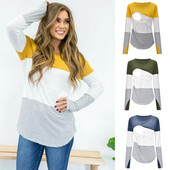 Sieviešu Grūtnieču Apģērbs Grūtniecība Zīdīšanas T-krekls 2021 Rudens ar garām piedurknēm Ikdienišķa brīva barošana T-krekli Grūtnieču krekli