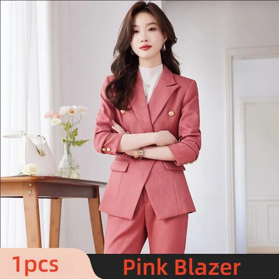 Eleganti sieviešu uzvalki rudens jauni zili, melni rozā, šauri žakete un bikses, 2 daļīgs komplekts. Šiks, formāls biroja sieviešu darba apģērba biznesa komplekti