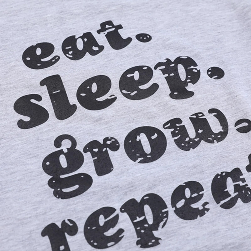 Ležerna majica za trudnice Ljeto kratkih rukava Siva majica s printom slova Trudnička odjeća Gornji dijelovi za trudnice Pulover