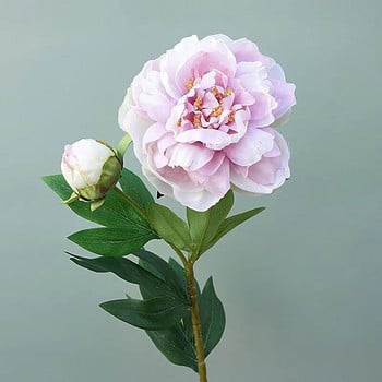 Simulation of 2 Peony Rich Flowers Σπίτι Σαλόνι Τραπεζαρία Γάμος Διακόσμηση ξενοδοχείου Τεχνητά λουλούδια στηρίγματα Ψεύτικο λουλούδι