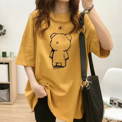 Vasaras maternitātes zīdīšanas T-krekls ar īsām piedurknēm O veida kakla apdruku, barošanas topi grūtniecēm, virsdrēbes pēcdzemdību māmiņām