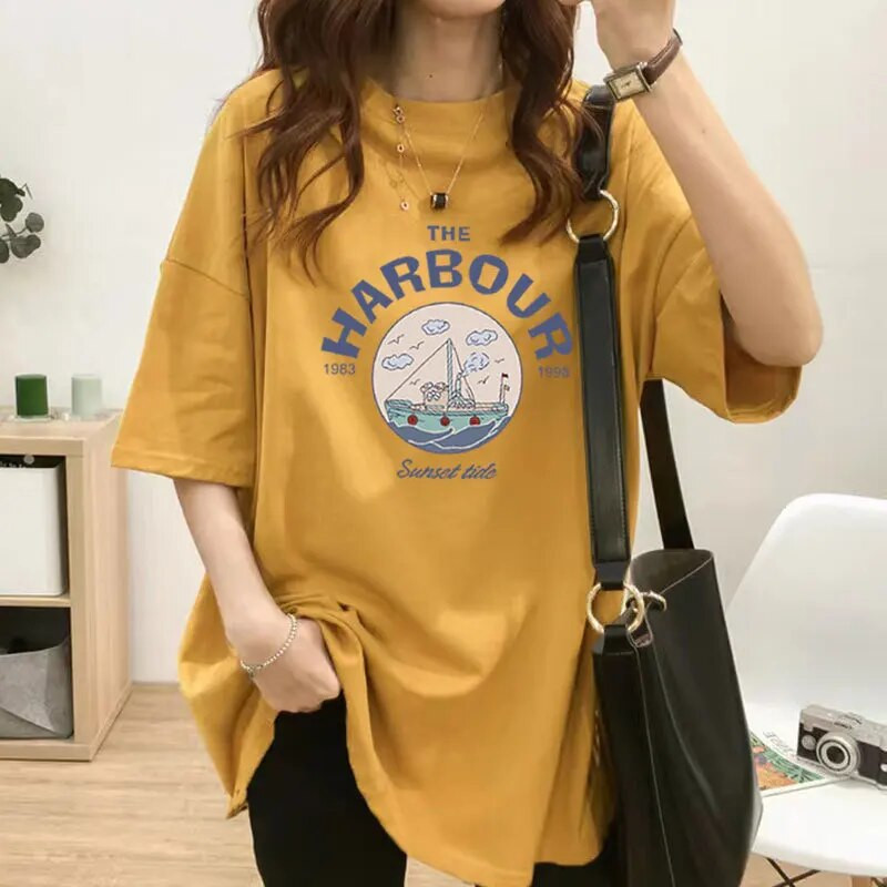 Vasaras maternitātes zīdīšanas T-krekls ar īsām piedurknēm O veida kakla apdruku, barošanas topi grūtniecēm, virsdrēbes pēcdzemdību māmiņām