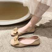 Ženske cipele s vrućim rasprodajama 2023. Ženske ravne cipele s plitkim ustima Modne dnevne ravne cipele s leptir-čvorovima Ženske nove ravne niske pete s četvrtastim prstima