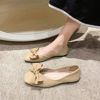 Ženske cipele s vrućim rasprodajama 2023. Ženske ravne cipele s plitkim ustima Modne dnevne ravne cipele s leptir-čvorovima Ženske nove ravne niske pete s četvrtastim prstima