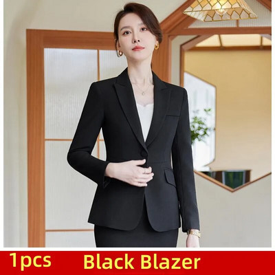 Elegantna ženska odijela Jesen 2023. Crveni crni blejzer Hlače Suknje Komplet od 3 komada Svečana radna odjeća za uredske dame Poslovni setovi