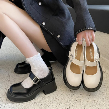 2023 Κολεγιακά φοιτητικά παπούτσια για κορίτσια Γλυκά παπούτσια Lolita Ιαπωνικά ομοιόμορφα παπούτσια JK Vintage πλατφόρμα παντός αντιστοιχίας Παπούτσια Mary Jane