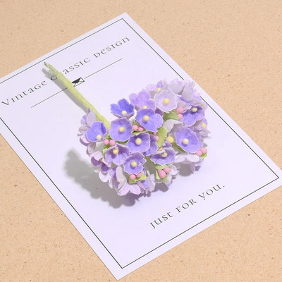 8kom/1 hrpa Mini papirnata ruža Lažni buket cvijeća Vjenčana dekoracija Umjetno cvijeće DIY Scrapbooking