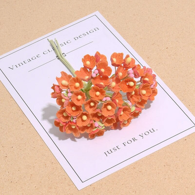 8kom/1 hrpa Mini papirnata ruža Lažni buket cvijeća Vjenčana dekoracija Umjetno cvijeće DIY Scrapbooking