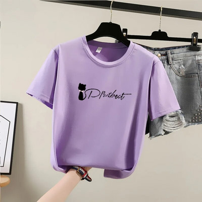 2023. gada vasaras jauns sieviešu T-krekls ar īsām piedurknēm Instagram korejiešu stila studentu gadījuma sieviešu bāzes krekla versija