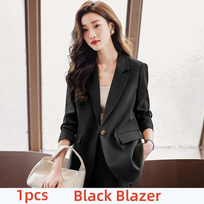 Novi ženski kompleti hlača iz 2023. Crna, crvena jakna + hlače, uredski ženski sako, poslovna radna odjeća, formalni, elegantni kompleti od 2 komada