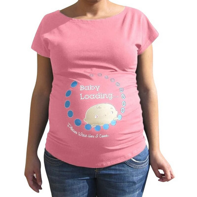 Naiste lühikeste varrukatega õde rasedate topid emadele T-särgi pluus Ropa De Mujer rasedate topid Naljakas raseduse särk