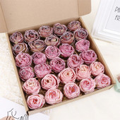 5PCS Ruža sa spaljenim rubom Umjetno cvijeće Glava Lažna cvjetna glava Vjenčani zidni ukrasi Kućni dekor Dodaci za božićne zabave