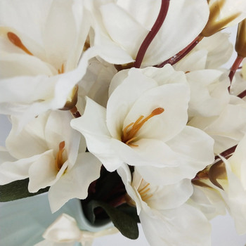 45 cm 5 νύχι λουλούδι μανόλια τεχνητό μπουκέτο τεχνητό λουλούδι δωμάτιο διακόσμησης γάμου σπιτιού
