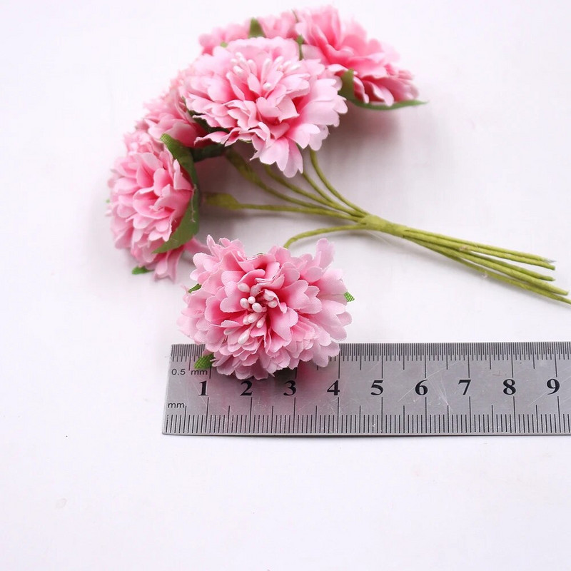 6 kom 3,5 cm svilena tratinčica Umjetni cvijet Vjenčanje Kućno ukrasno cvijeće Uradi sam vijenac Spomenar Rukotvorina Lažni cvijet