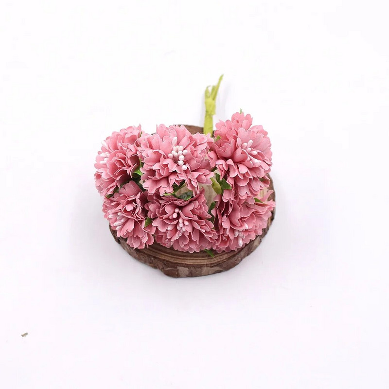 6 kom 3,5 cm svilena tratinčica Umjetni cvijet Vjenčanje Kućno ukrasno cvijeće Uradi sam vijenac Spomenar Rukotvorina Lažni cvijet