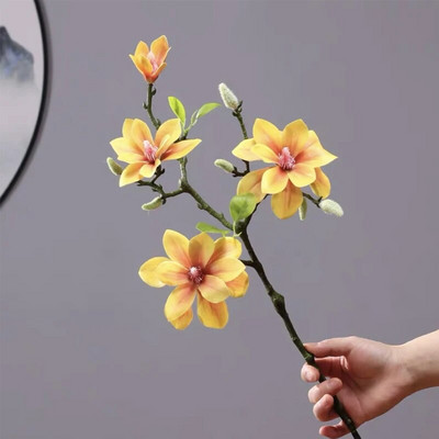 Real Touch Big Magnolia Umjetno cvijeće Božićni ukrasi za vjenčanje Lažni cvijet Home Party Decor Flores Artificiales