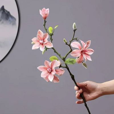 Real Touch Big Magnolia Umjetno cvijeće Božićni ukrasi za vjenčanje Lažni cvijet Home Party Decor Flores Artificiales