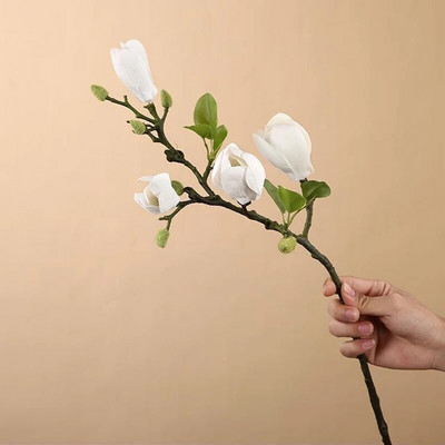 Real Touch Big Magnolia Umjetno cvijeće Božićni ukrasi za vjenčanje Lažni cvijet Home Party Decor Flores Artificiales