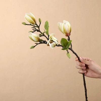 Real Touch Big Magnolia Umjetno cvijeće Božićni ukrasi za vjenčanje Lažni cvijet Home Party Decor Flores Artificiales