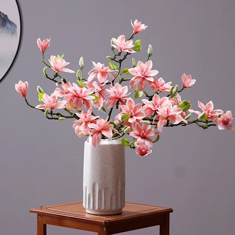 Real Touch Big Magnolia Umjetno cvijeće Božićni ukrasi za vjenčanje Lažni cvijet Home Party Decor Flores Artificiales