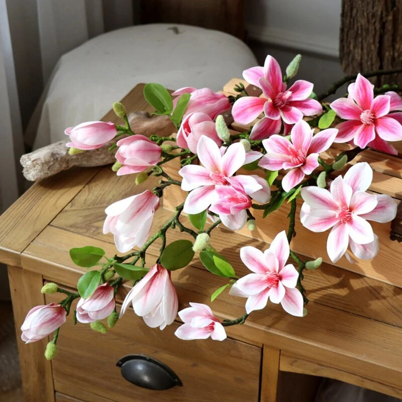 Real Touch Big Magnolia Umjetno cvijeće Božićni ukrasi za vjenčanje Lažni cvijet Home Party Decor Flores Artificiales