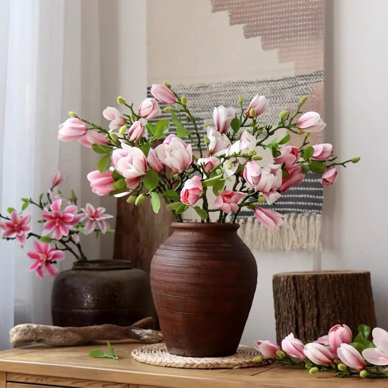 Real Touch Big Magnolia Umjetno cvijeće Božićni ukrasi za vjenčanje Lažni cvijet Home Party Decor Flores Artificiales