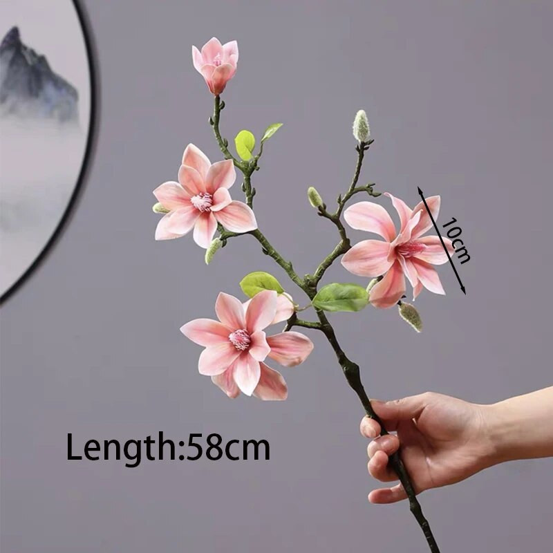 Real Touch Big Magnolia Umjetno cvijeće Božićni ukrasi za vjenčanje Lažni cvijet Home Party Decor Flores Artificiales