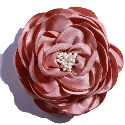 5PCS 7CM Hot Sale Vintage Burned Eage Saten Umjetno cvijeće za vjenčanje Vrpca Remen Lažni cvijet za Dekoracija pozivnica