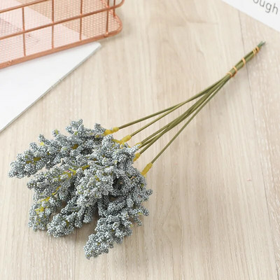 6 tükki / kimp PE lavendel odavad kunstlillede hulgimüük taimede seinakaunistused kimpude materjalid Käsitsi isetehtud vaasid koju