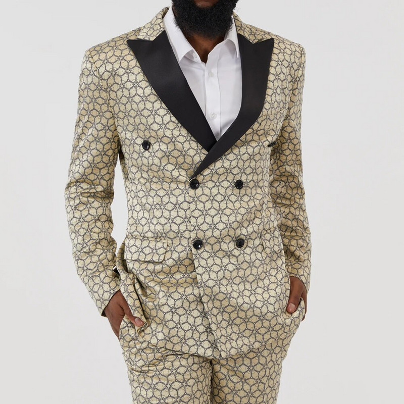 Elegáns férfi öltöny 2 részes divatkabát Boutique üzleti alkalmi öltöny kabát vőlegény esküvői ruha (blézer + nadrág)