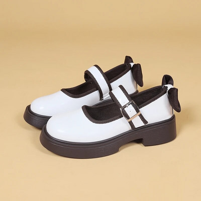 Ženske ravne cipele s mašnom Mary Janes Proljeće 2023. Potpuno nove retro cipele s platformom Lolita cipele Sport Ležerne PU kožne Oxford Mujer Zapatos
