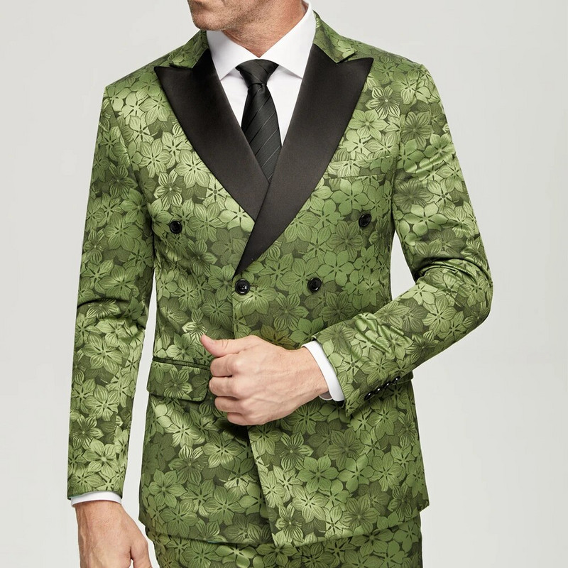 Legújabb dizájn férfi dzseki nadrágok, dupla mellű, csúcs hajtóka férfi öltönyök Terno Masculino szmoking vőlegény esküvői bálparti