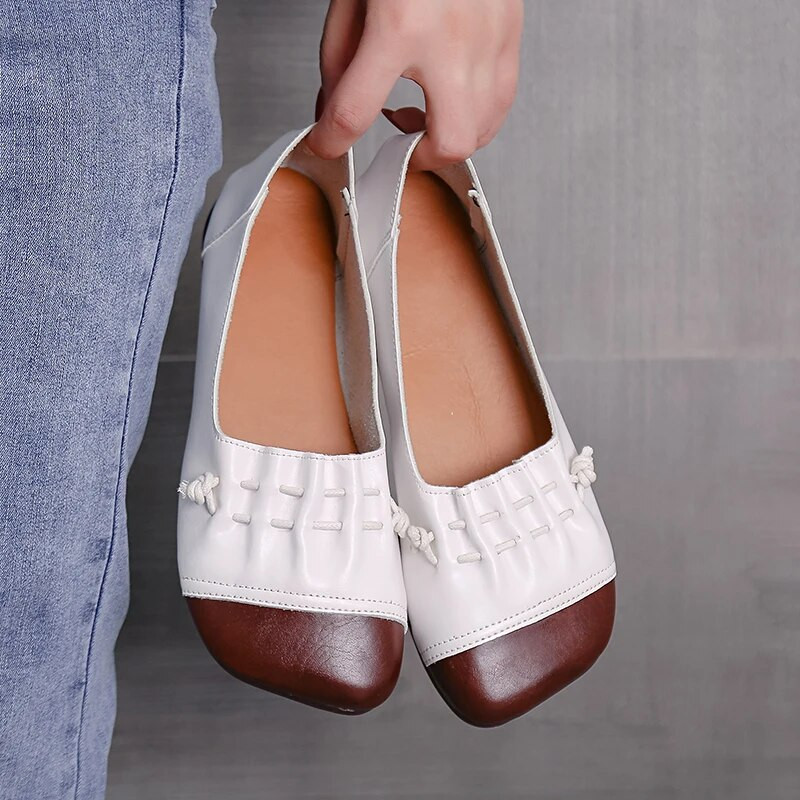 Sieviešu plakana atsperu PU āda Komforta Sieviešu klaipu kurpes Ikdienas apavi Mode Sieviešu apavi Zapatos De Mujer Liela izmēra