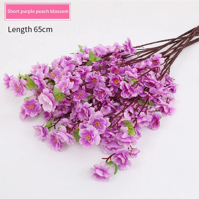 Dekoracija doma 65CM / 125CM Umjetna proljetna šljiva Grana breskve Svileni cvijet Dekoracija stabla Lažni buket Dekoracija vjenčanja
