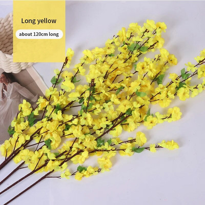 Dekoracija doma 65CM / 125CM Umjetna proljetna šljiva Grana breskve Svileni cvijet Dekoracija stabla Lažni buket Dekoracija vjenčanja