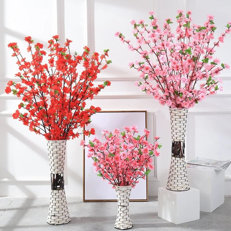 Dekoracija doma 65CM / 125CM Umjetna proljetna šljiva Grana breskve Svileni cvijet Dekoracija stabla Lažni buket Dekoracija vjenčanja