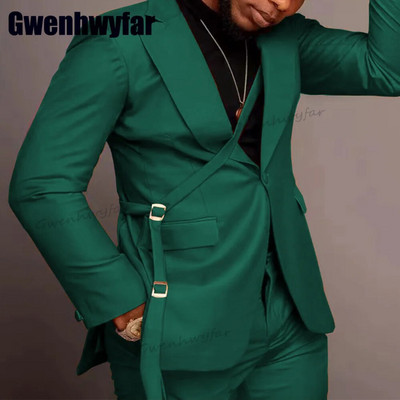 Gwenhwyfar modes violets vīriešu uzvalku komplekts Slim Fit kāzu līgavainis smokings gadījuma ballīšu uzvalks jaka bikses 2 dab. kostīms